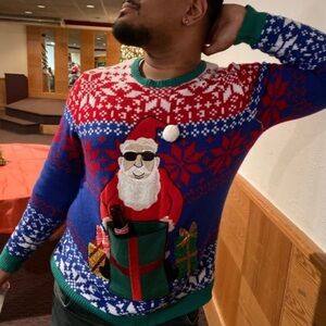 JOLLY SWEATERS Men Knit Christmas Sweater | M